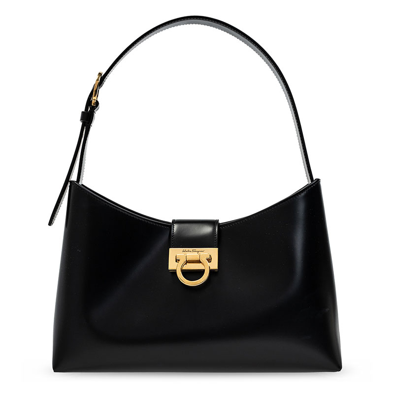  살바토레 페라가모 / 트리폴리오 숄더백 블랙 210926 745035 STK