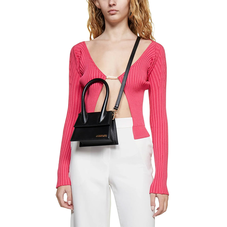 자크뮈스 / 르 치키토 모옌 숄더백 블랙 213BA002 3000 990 STK - JACQUEMUS