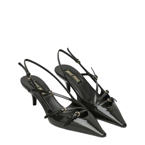 25SS 미우미우 / 여성 로덴 페이턴트 레더 슬링백 5I013EM055069 Green BPG