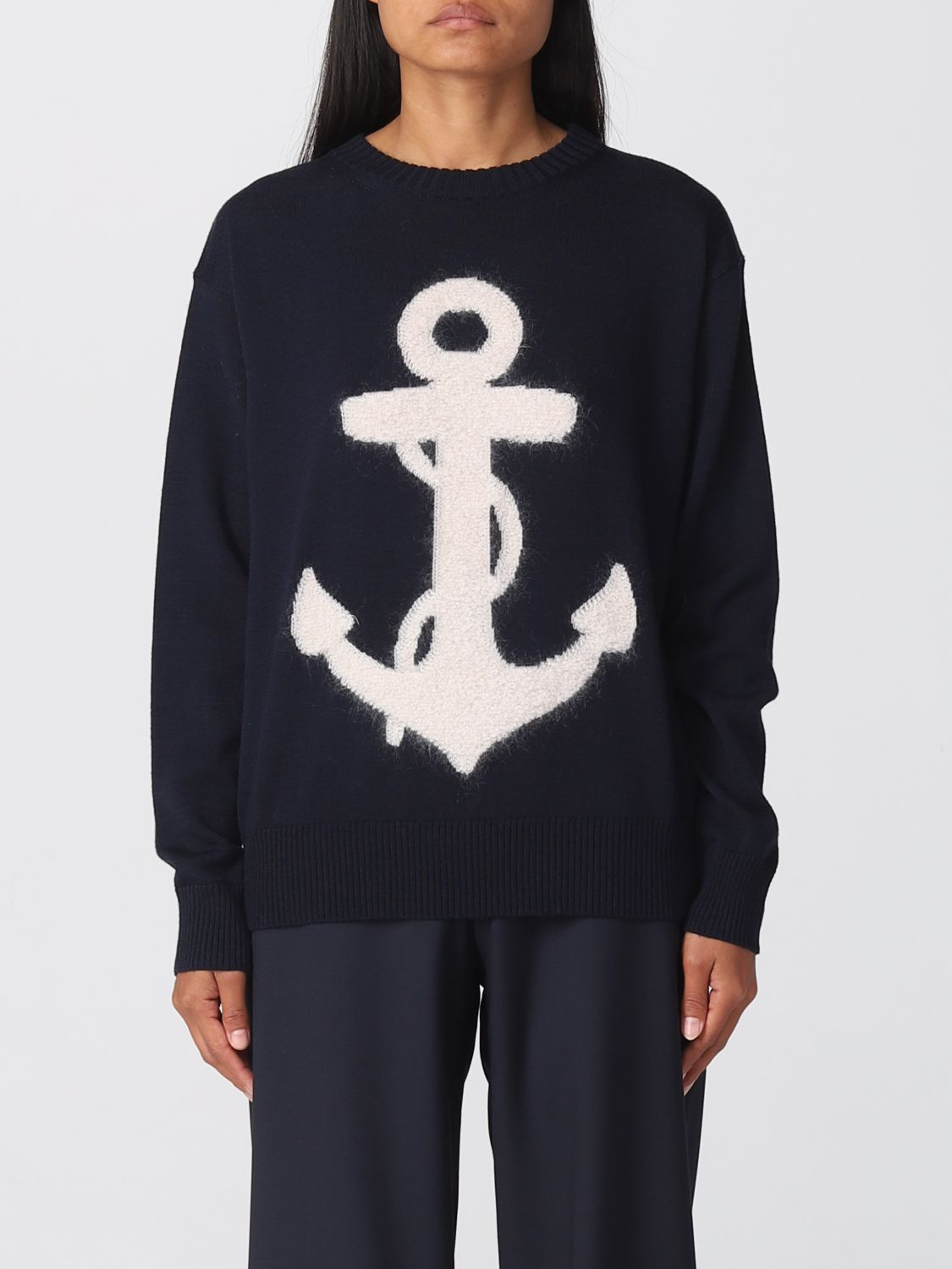 막스마라 스튜디오 / 여성 베나스 스웨터 블루 2363662039600 005 STK - MAX MARA STUDIO