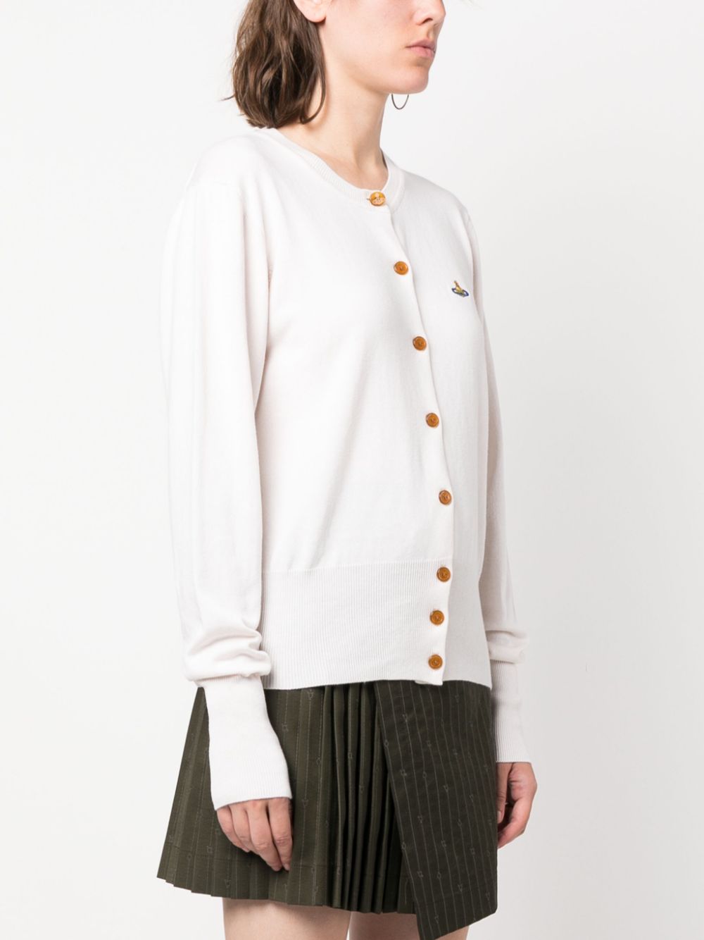 비비안 웨스트우드 / 여성 베아 블랜디드 가디건 크림 1803002P Y0010 A402 STK - VIVIENNE WESTWOOD