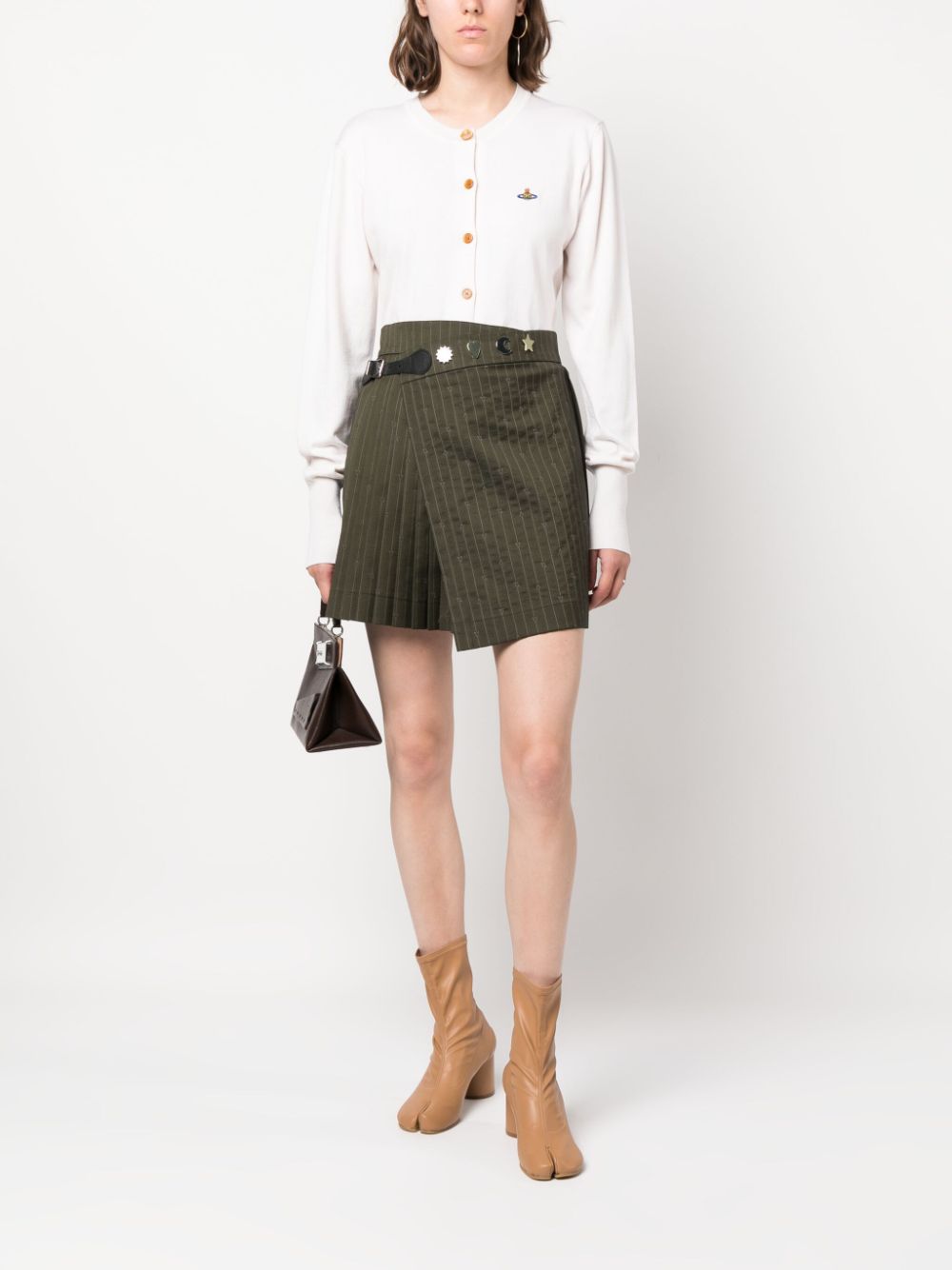 비비안 웨스트우드 / 여성 베아 블랜디드 가디건 크림 1803002P Y0010 A402 STK - VIVIENNE WESTWOOD