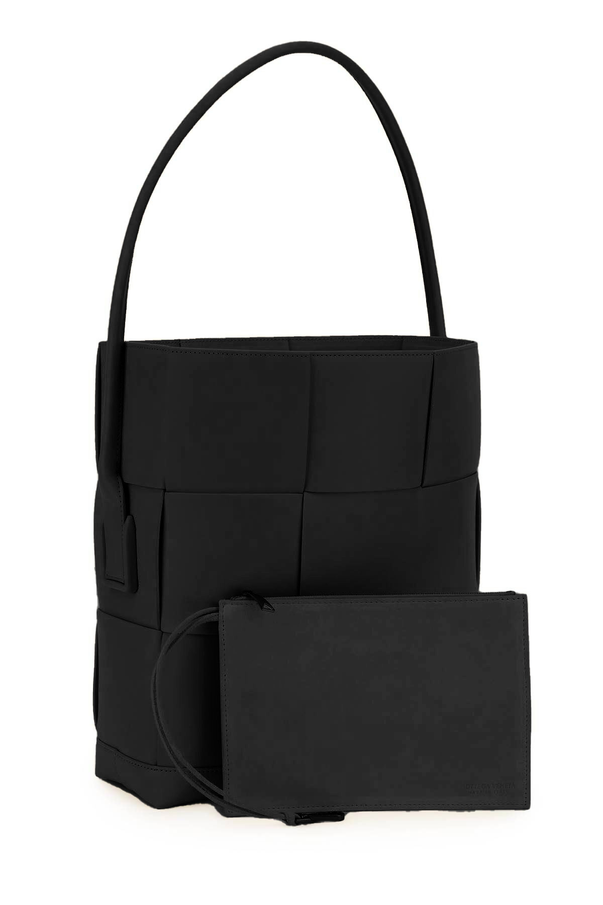 보테가 베네타 / 아르코 버티컬 라지 숄더백 블랙 702282 VMAP1 1229 STK - BOTTEGA VENETA