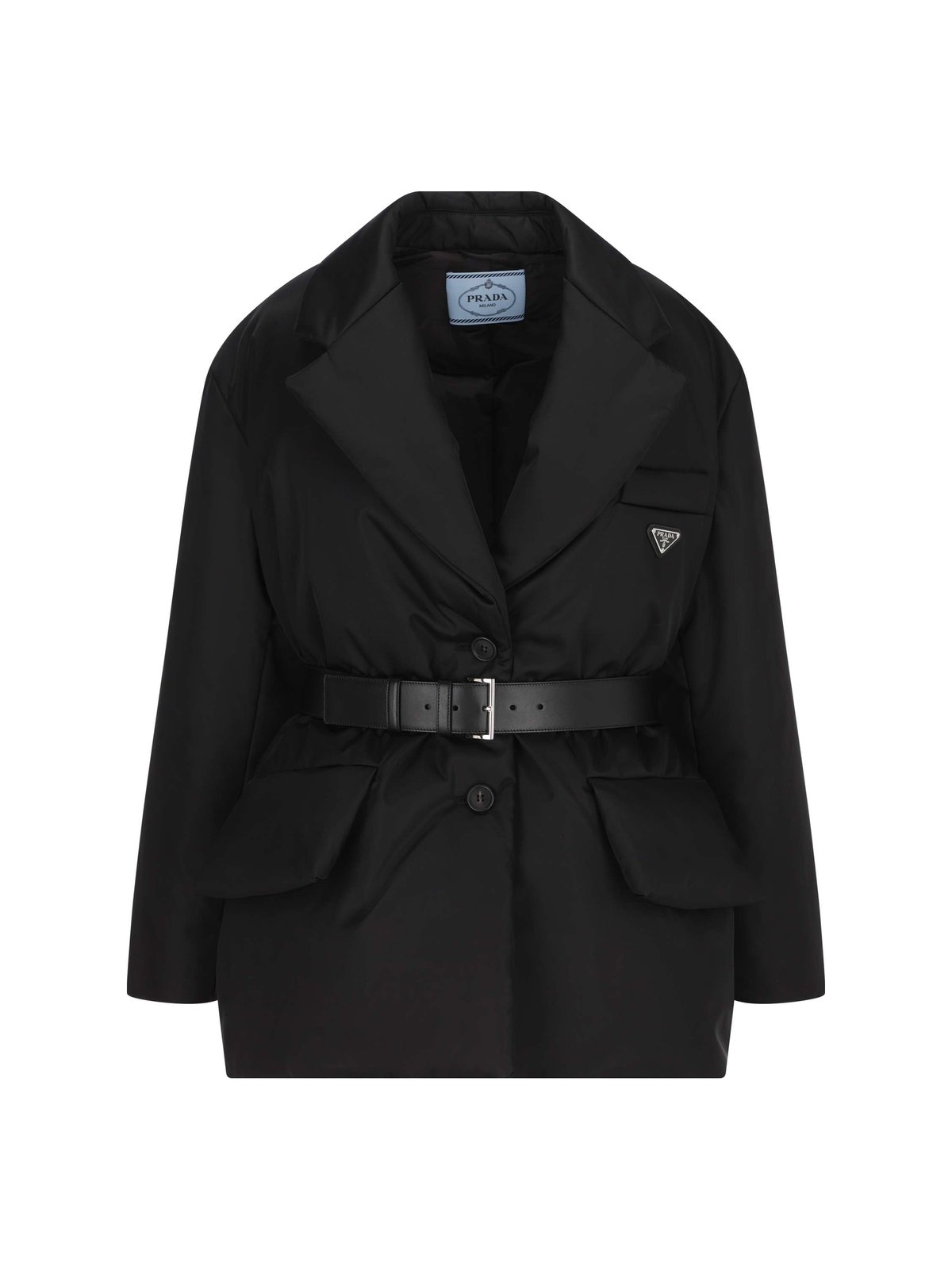 프라다 / 여성 삼각 로고 리나일론 패딩 자켓 블랙 29D862 1WQ8 F0002 STK