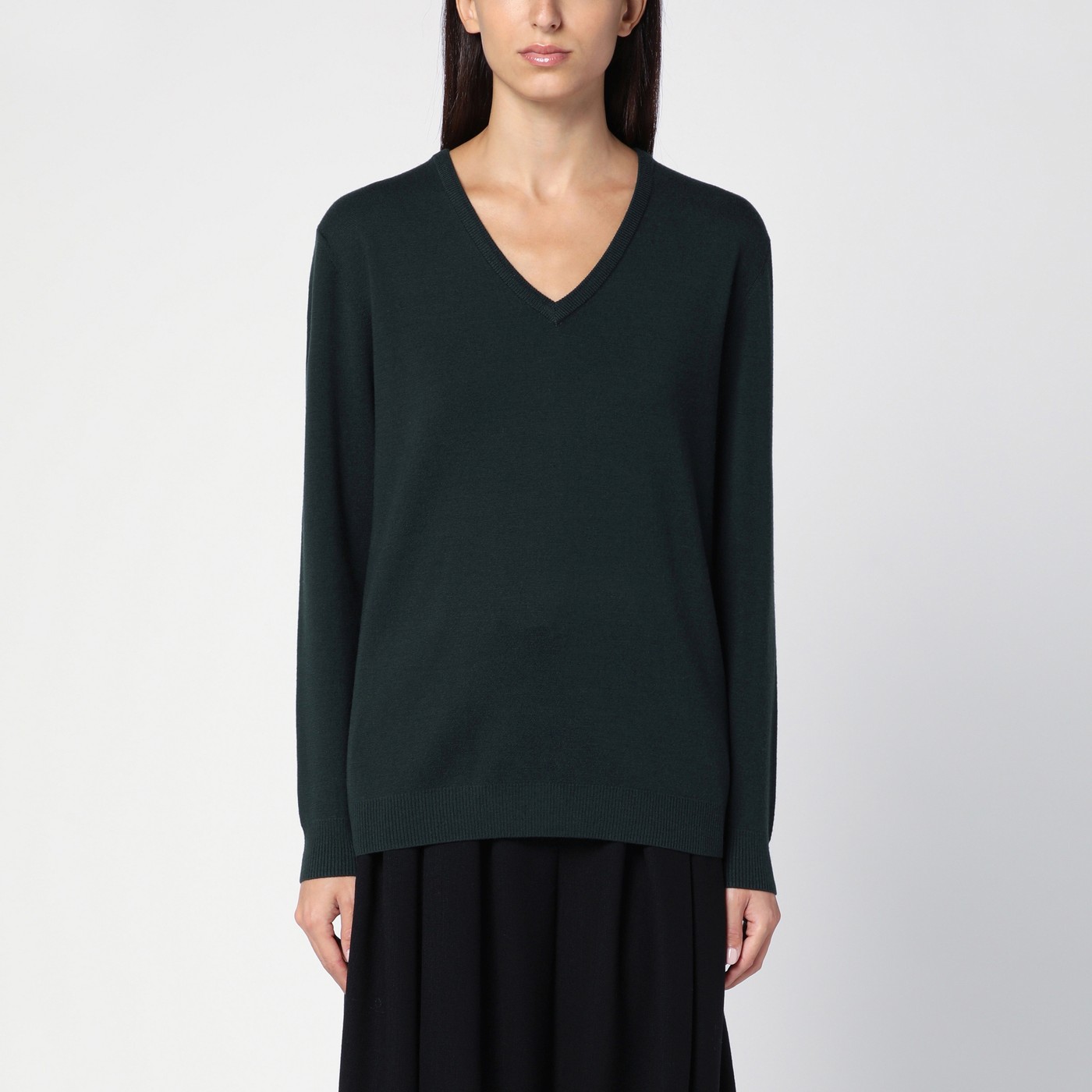 막스마라 / 여성 포레스트 그린 울 스웨터 PEVERAWO GREEN BPG - MAX MARA