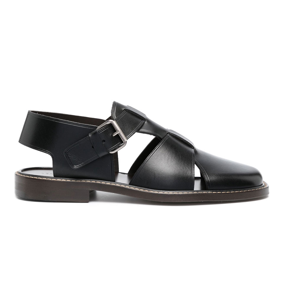  르메르 / 남성 피셔맨 컷아웃 샌들 블랙 FO0026 LL196 BK999 STK