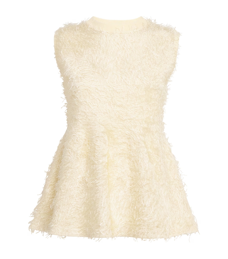  파비아나 필리피 / 여성 민소매 스웨터 MAD265F142L166 0150 Mastic BPG