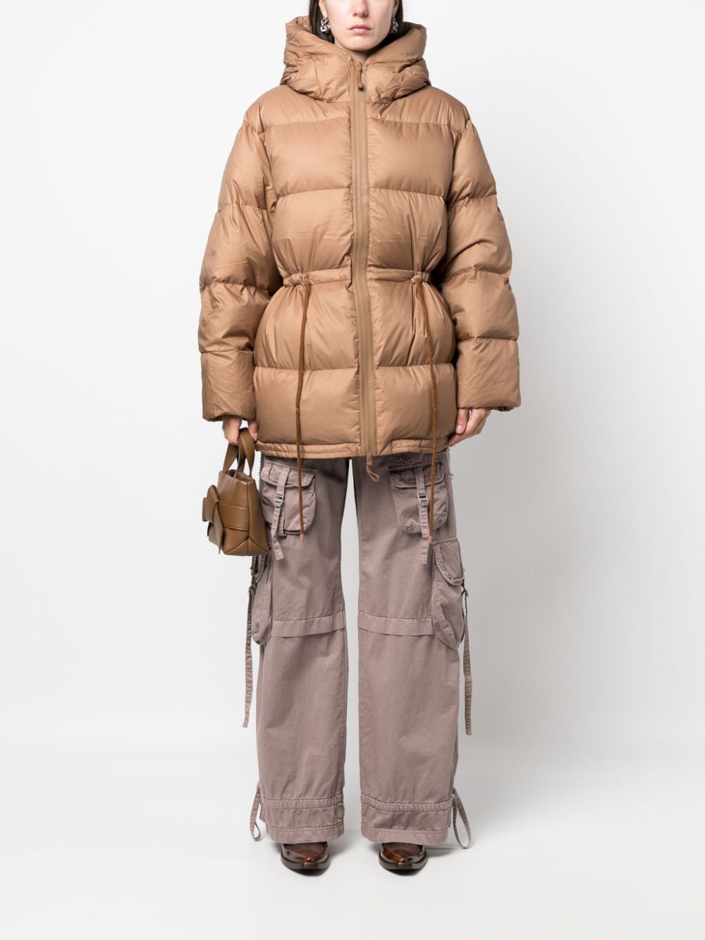 아크네스튜디오 / 여성 후드 패딩 재킷 브라운 A90528 ALL STK - ACNE STUDIOS