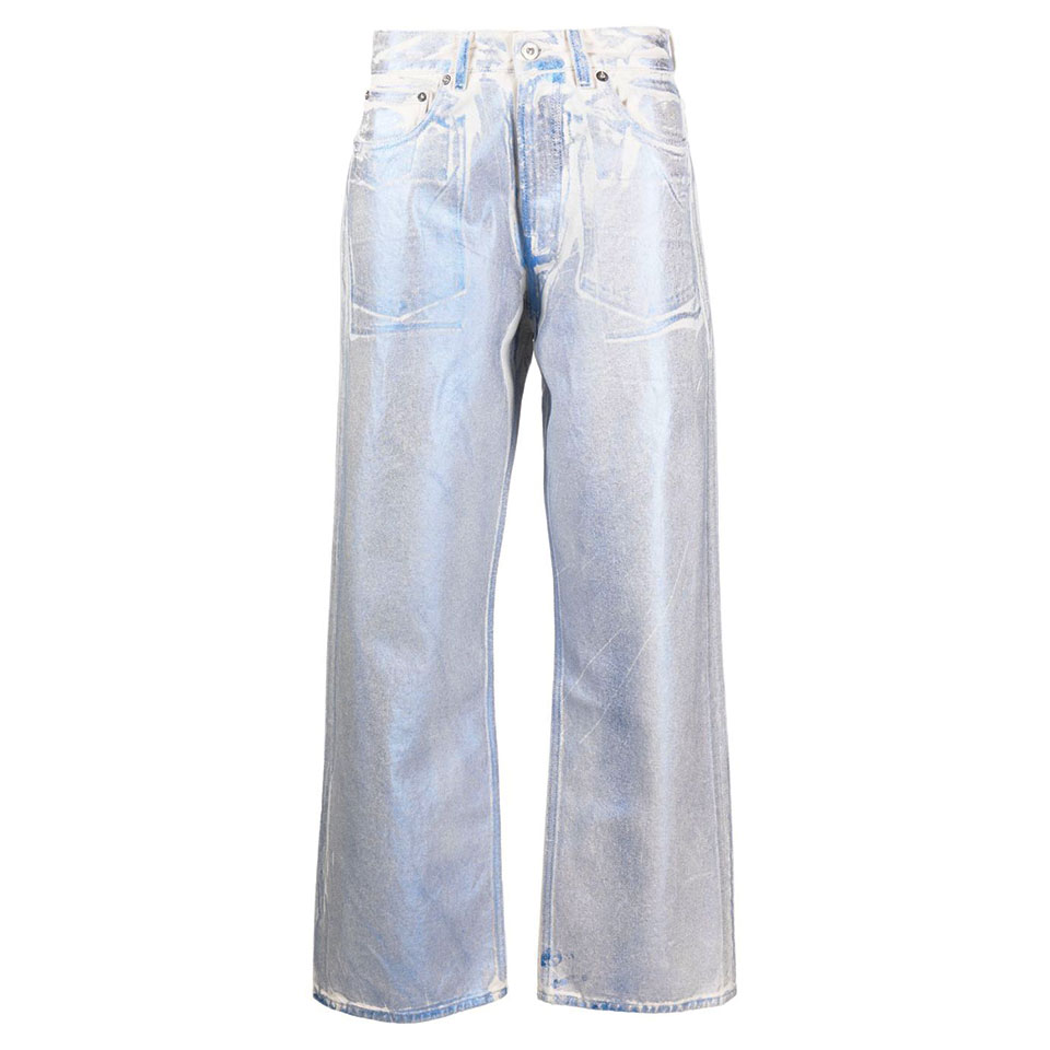 아워레가시 / 남성 써드컷 포일 데님 팬츠 M2235TBF BLUE FOIL DENIM STK