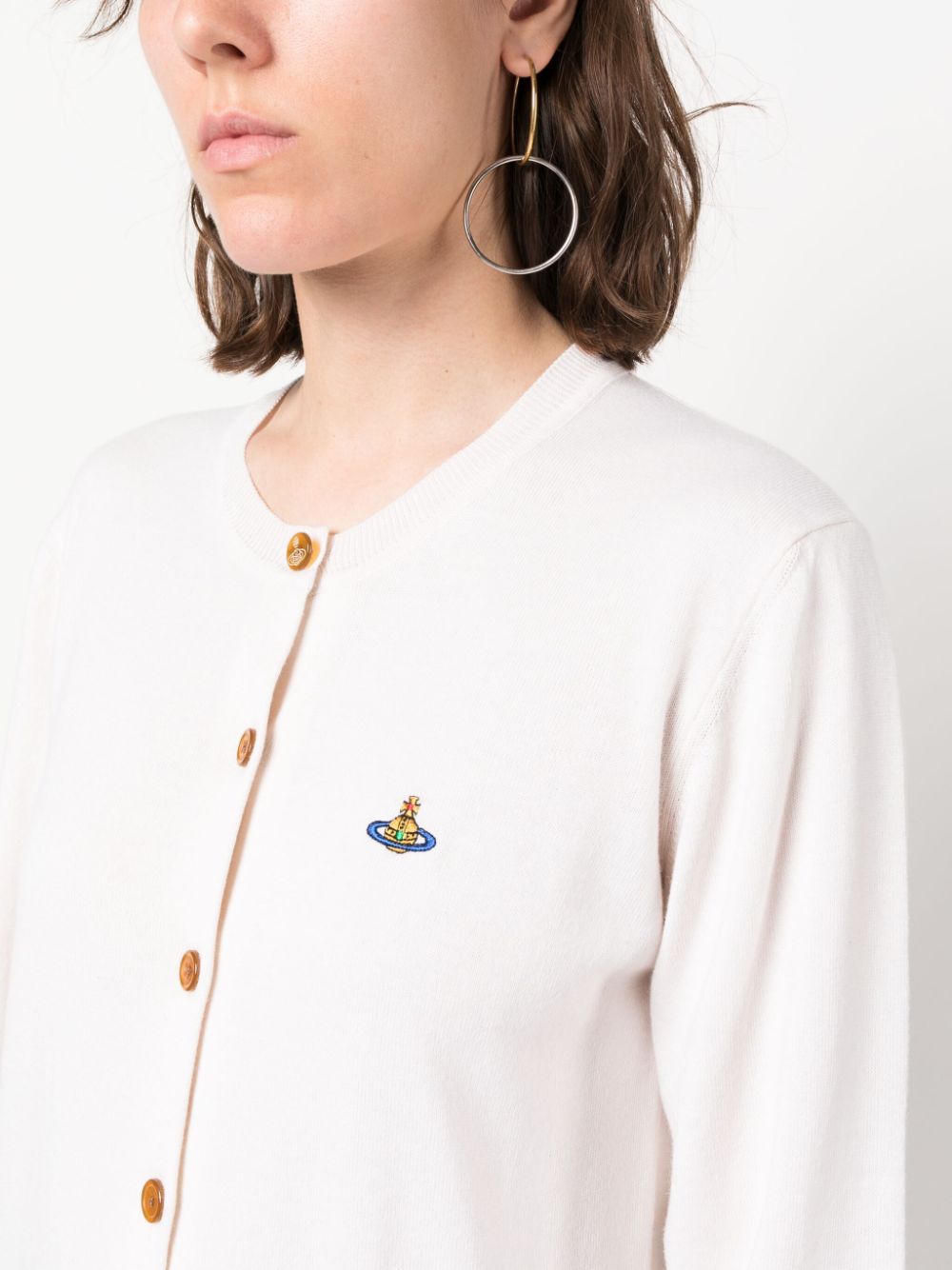 비비안 웨스트우드 / 여성 베아 블랜디드 가디건 크림 1803002P Y0010 A402 STK - VIVIENNE WESTWOOD