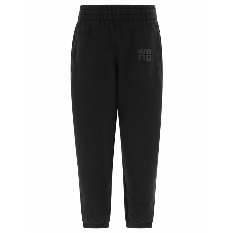 24FW 알렉산더 왕 / 여성 에센셜 테리 트랙 팬츠 4CC3244399 001 BLACK BPG