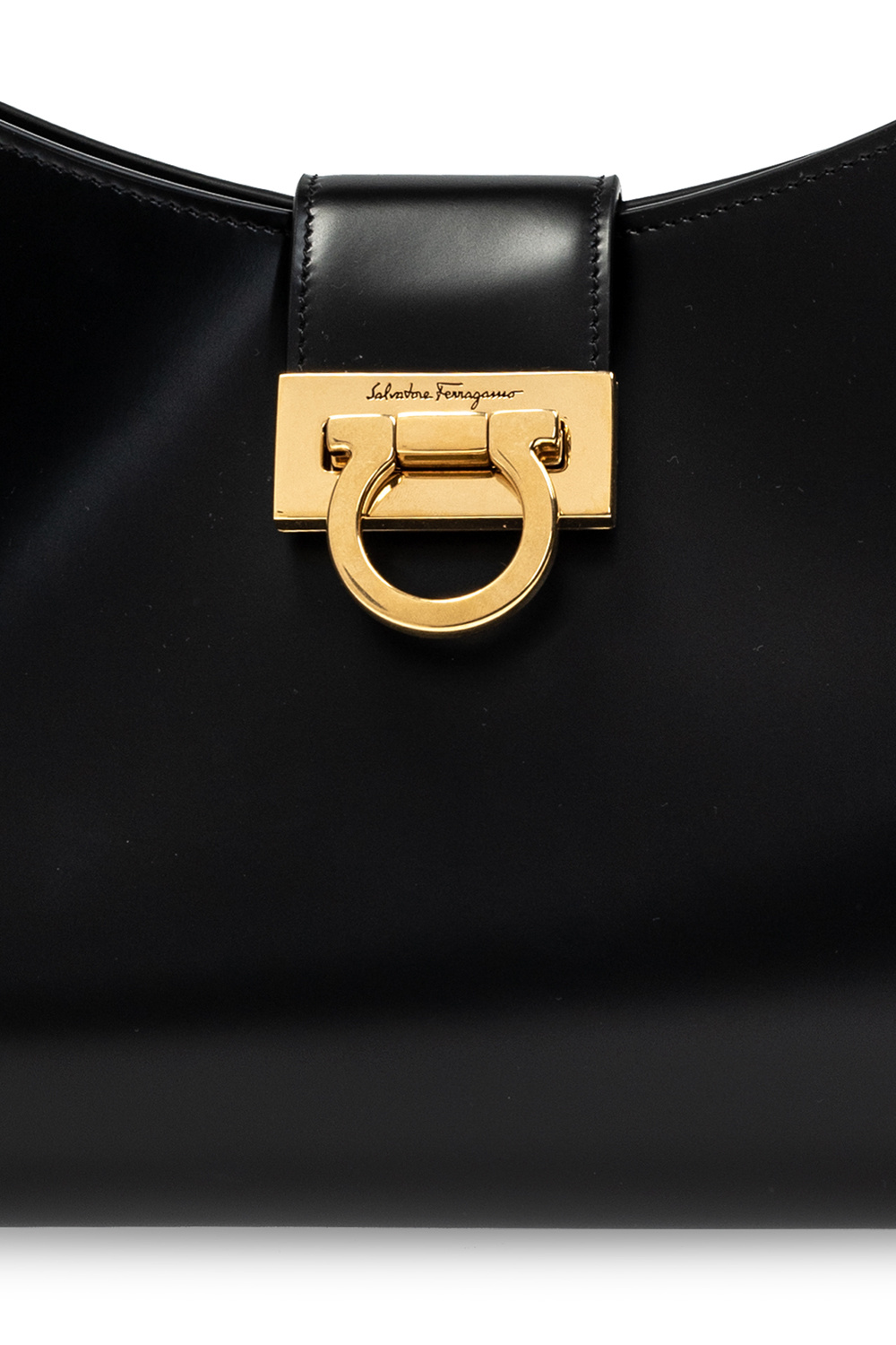  살바토레 페라가모 / 트리폴리오 숄더백 블랙 210926 745035 STK - SALVATORE FERRAGAMO