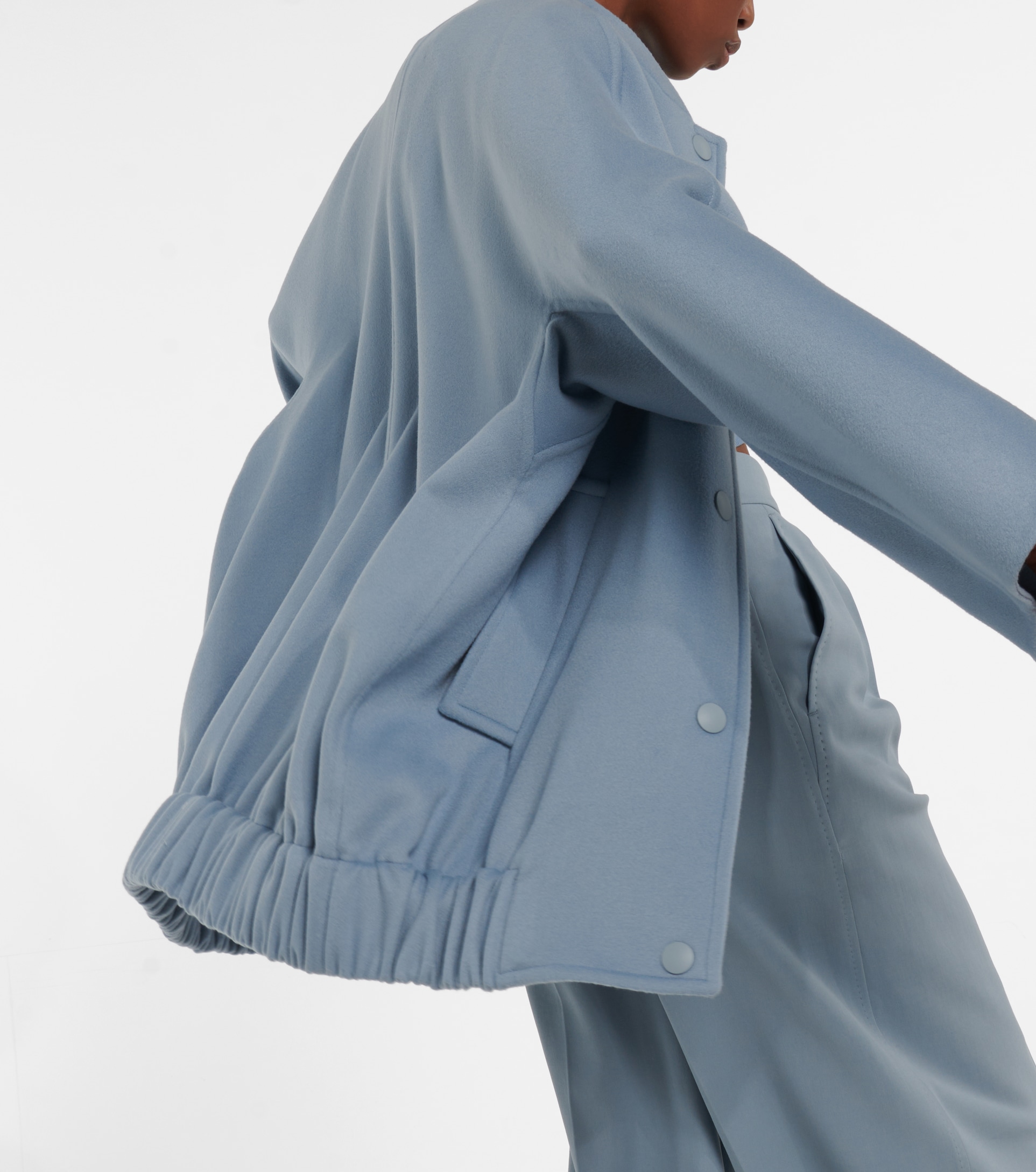 막스마라 / 여성 에스토니아 오버사이즈 보머 재킷 블루 2310810738600 007 STK - MAX MARA STUDIO