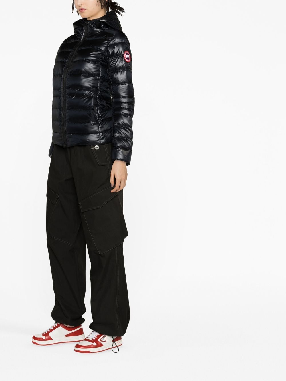 캐나다구스 / 여성 사이프레스 후드 쇼트 숏패딩 블랙 2242W 61 STK - CANADA GOOSE