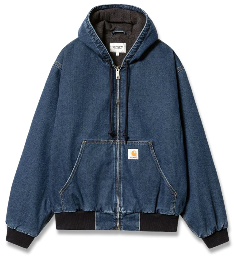25FW  CARHARTT WIP OG 액티브 자켓 후드집업 블루 스톤워시드 I032232 0106