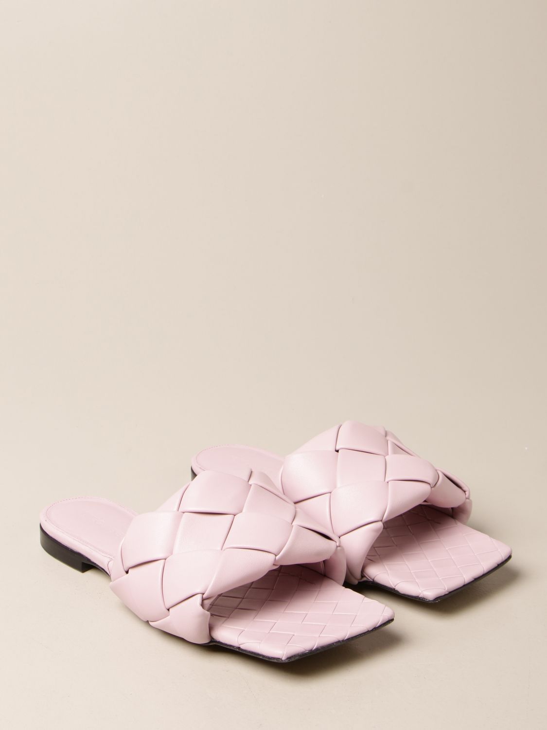 보테가베네타 / 여성 리도 샌들 핑크 608853 VBSS0 5071 STK - BOTTEGA VENETA