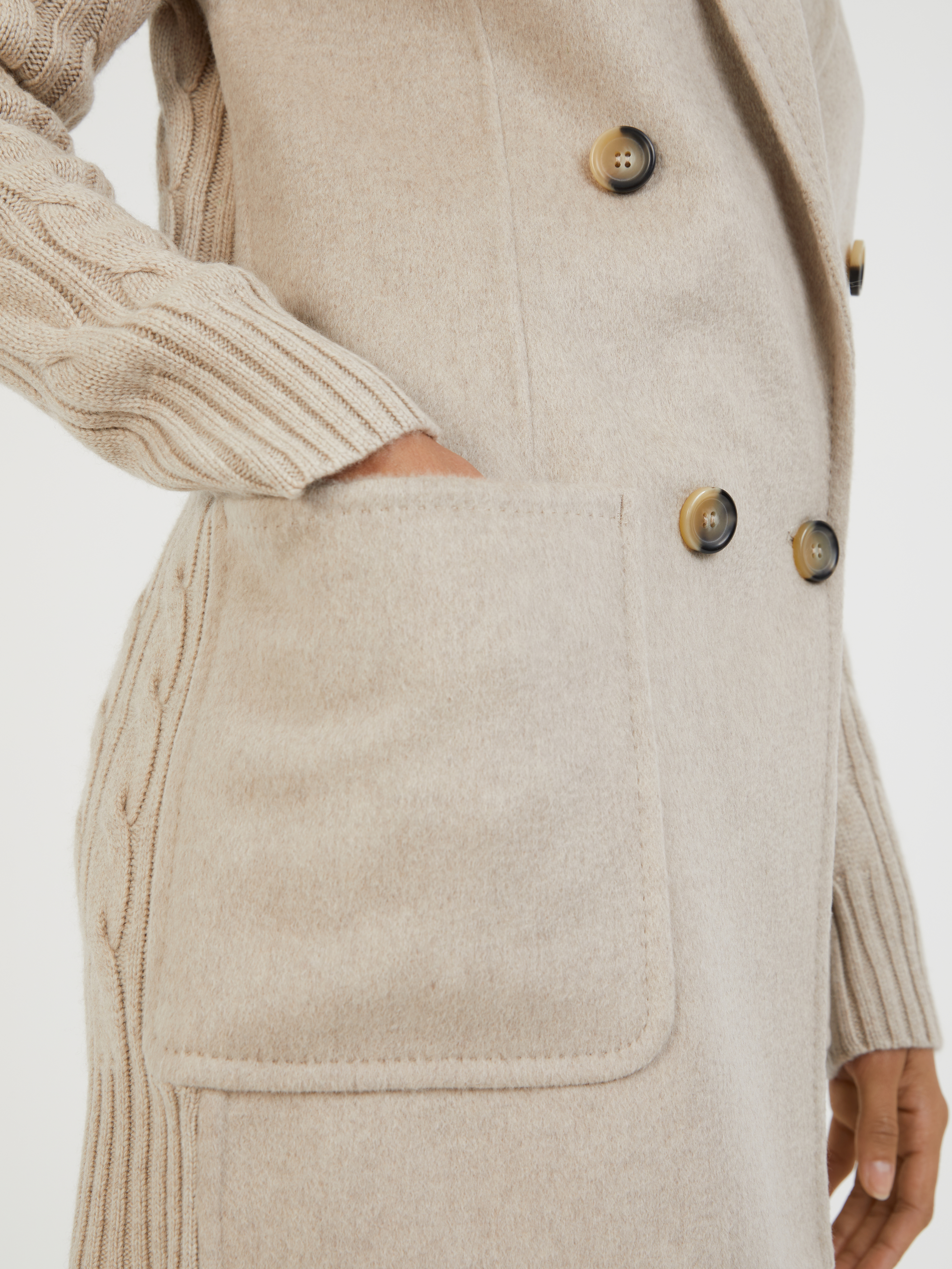 막스마라 / 여성 달리다 울 캐시미어 더블 코트 베이지 2313160239600 002 STK - MAX MARA