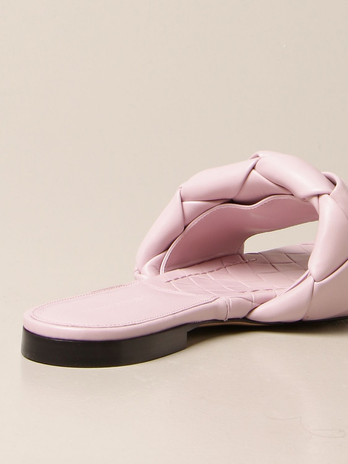 보테가베네타 / 여성 리도 샌들 핑크 608853 VBSS0 5071 STK - BOTTEGA VENETA