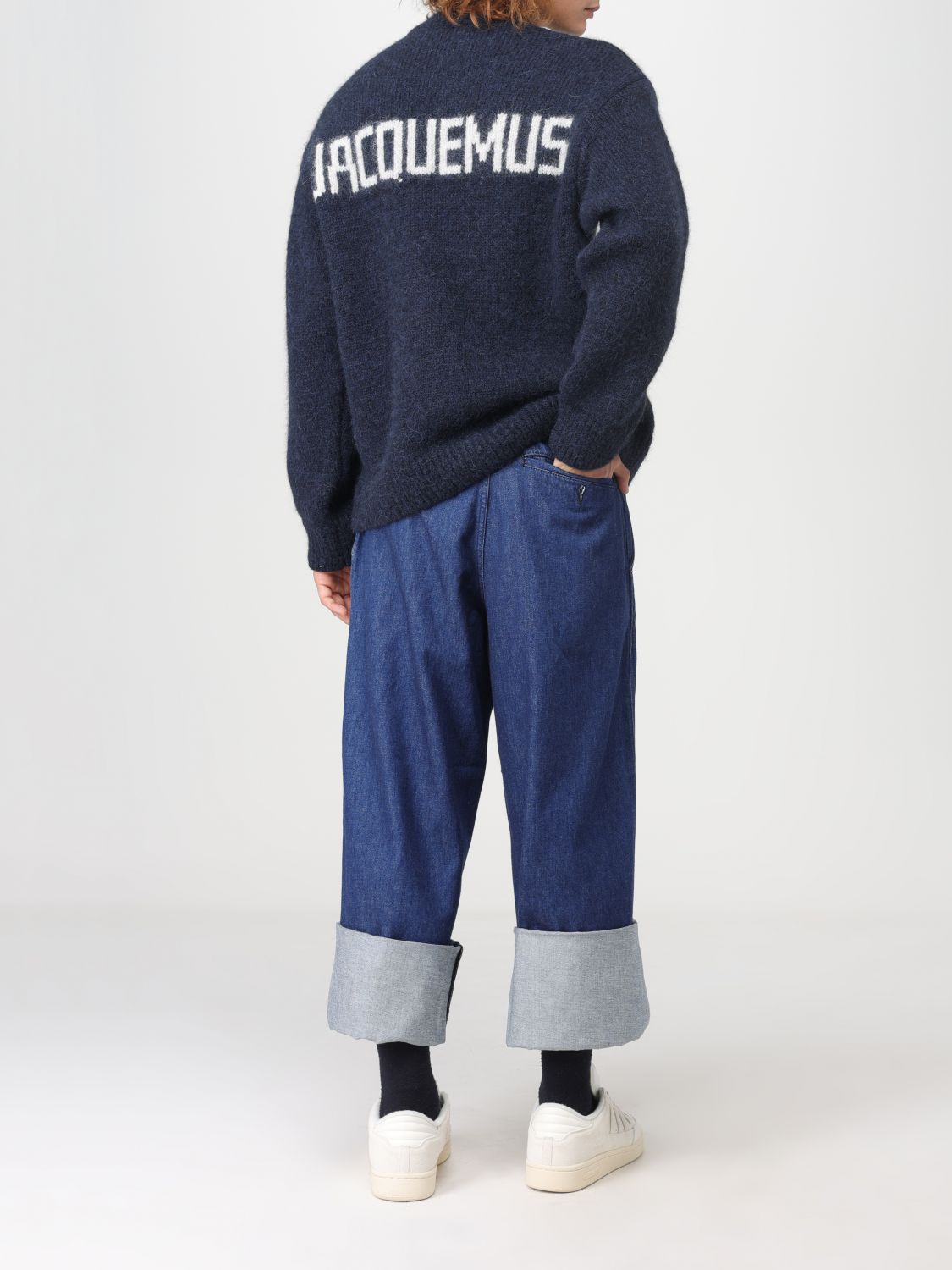 자크뮈스 / 공용 라 마이유 파반 자카드 로고 스웨터 다크네이비 236KN284 2329 390 STK - JACQUEMUS