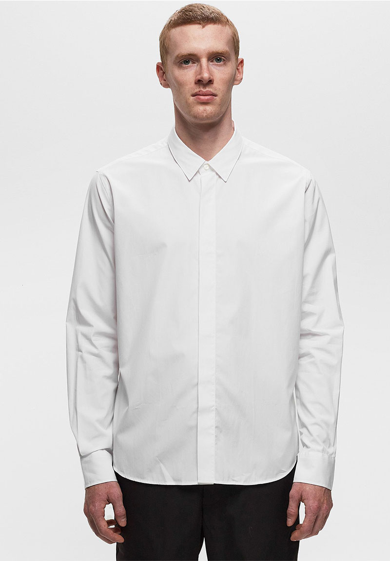 아미 / 남성 토날 셔츠 화이트 USH150 CO0045 100 STK - AMI