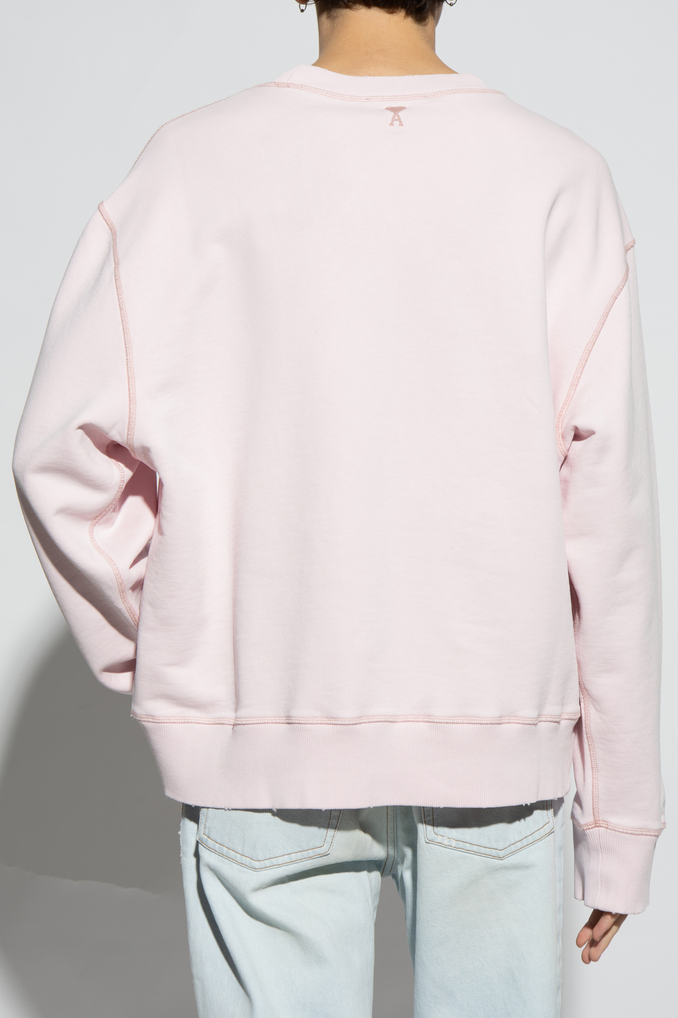  아미 / 남성 로고 스웻셔츠 핑크 USW016 JE0052 679 STK - AMI