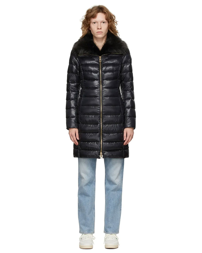 에르노 / 여성 엘리사 다운 코트 자켓 블랙 PI0650DIC 12017 9300 STK - HERNO