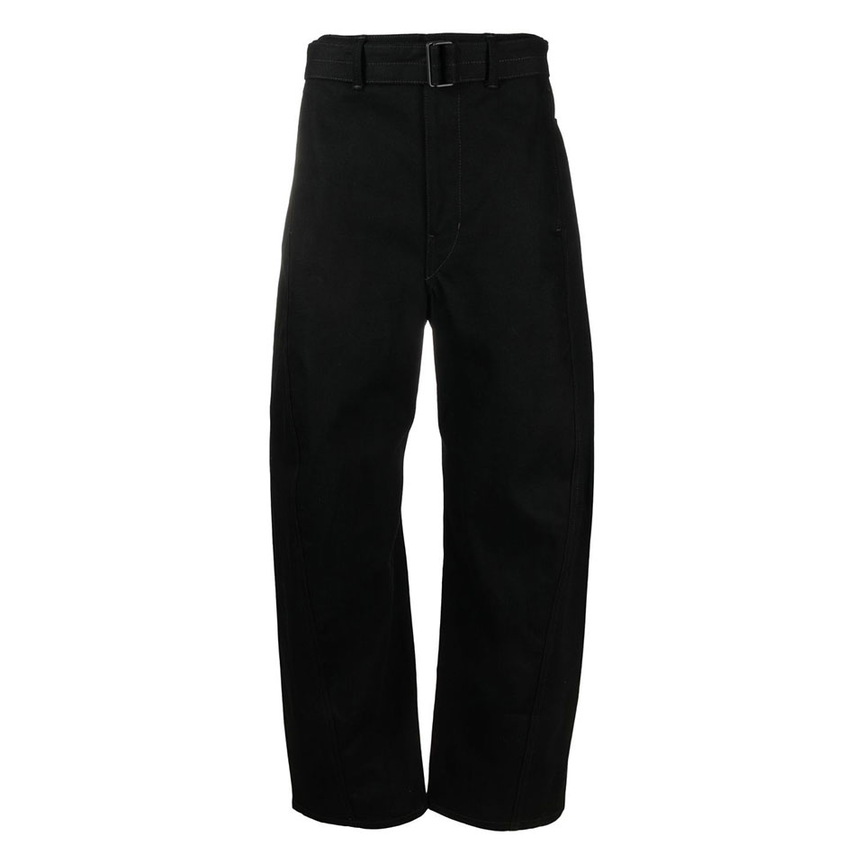 23SS 르메르 / 남성 트위스트 벨티드 팬츠 블랙 PA326 LD1000 BK999 STK