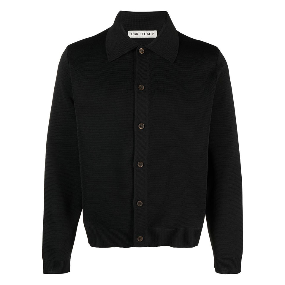 아워레가시 / 남성 이브닝 폴로 니트 가디건 블랙 M2233EPB BLACK STK