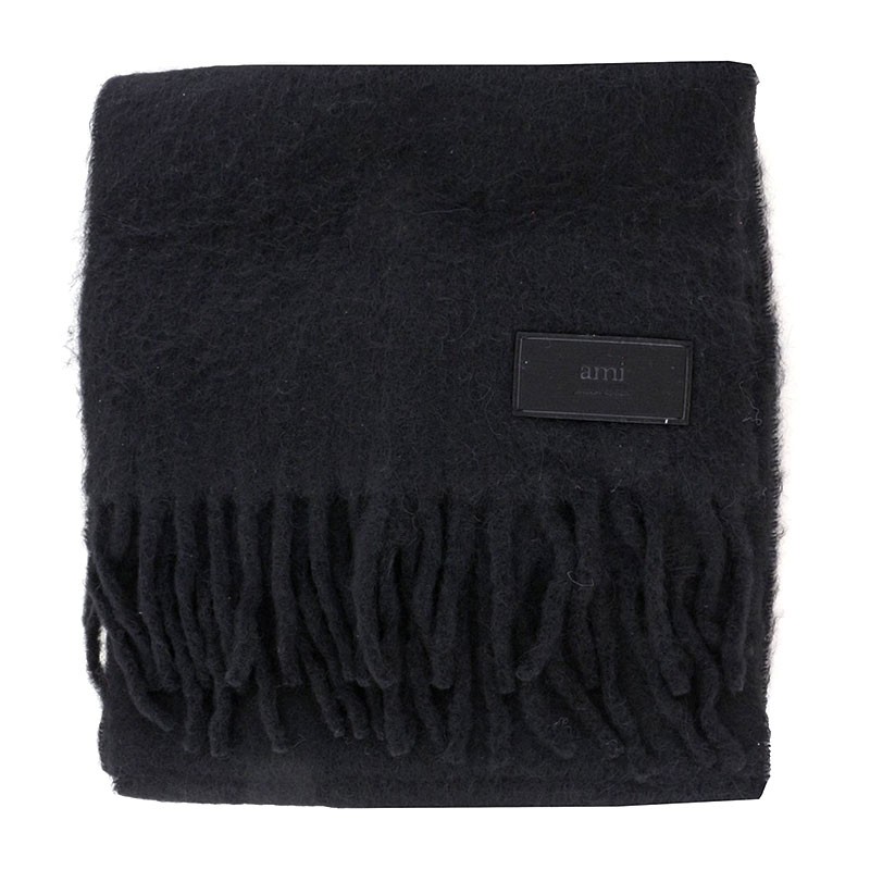 아미 / 공용 오버사이즈 울 머플러 블랙 USF417 AA0003 001 STK