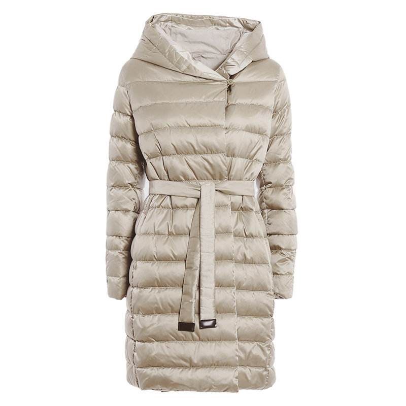 막스마라 더 큐브/ 여성 노베 리버시블 다운 롱패딩 베이지 2394960236600 009 STK