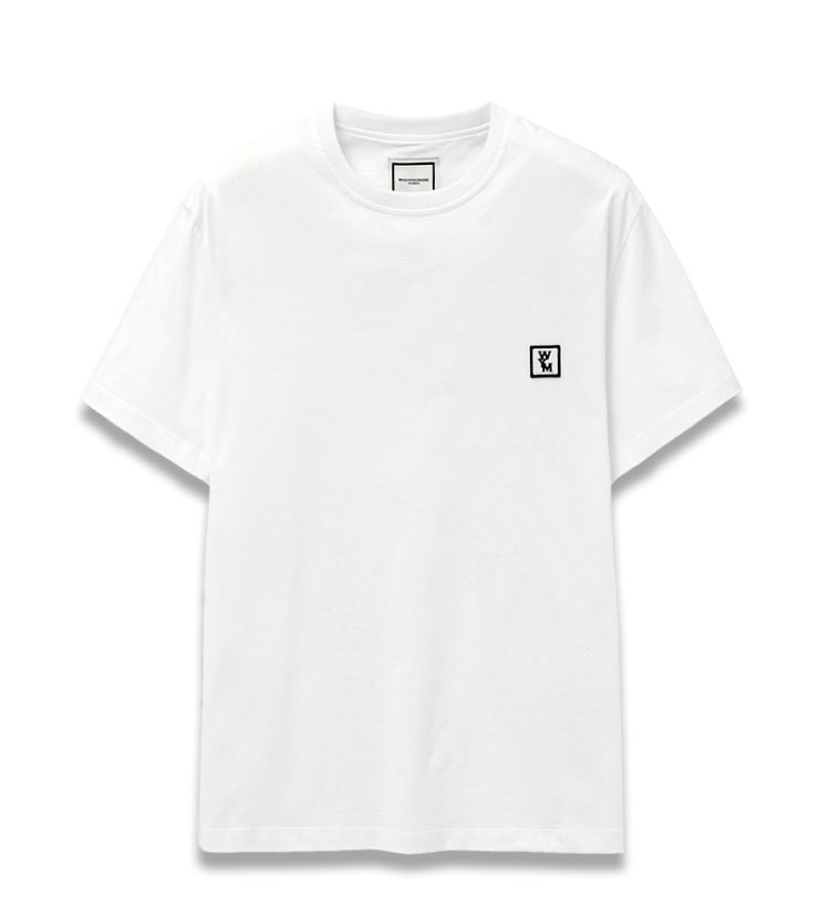25SS 우영미 코튼 백로고 티셔츠 화이트 W251TS07701W MRK