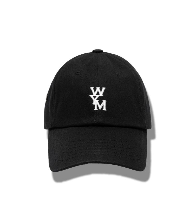 26FW 우영미 WYM 자수 로고 볼캡 블랙 MRK