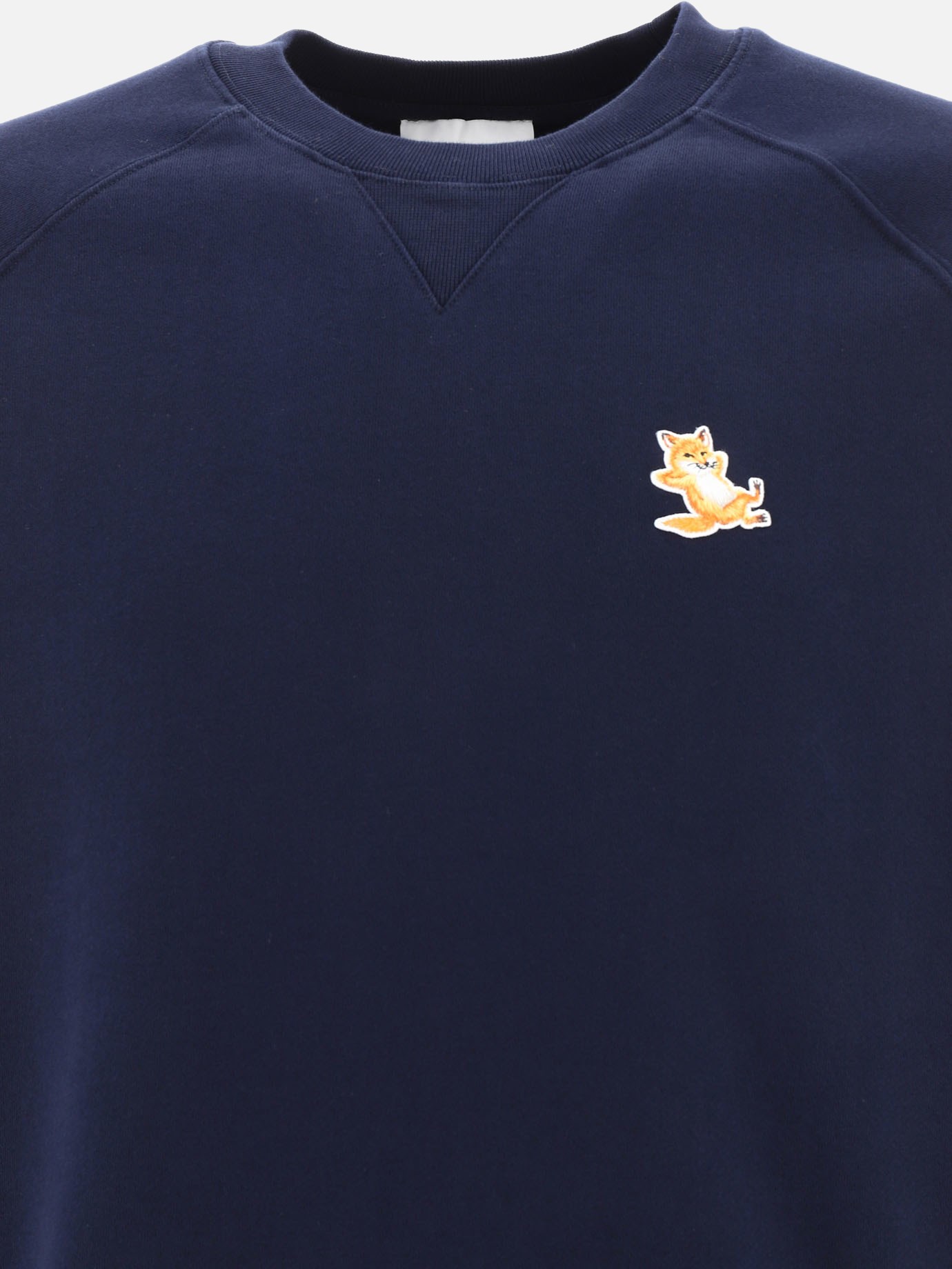 메종키츠네 / 공용 칠랙스 폭스 패치 클래식 스웻셔츠 네이비 GU00342KM0002 P480 STK - MAISON KITSUNE
