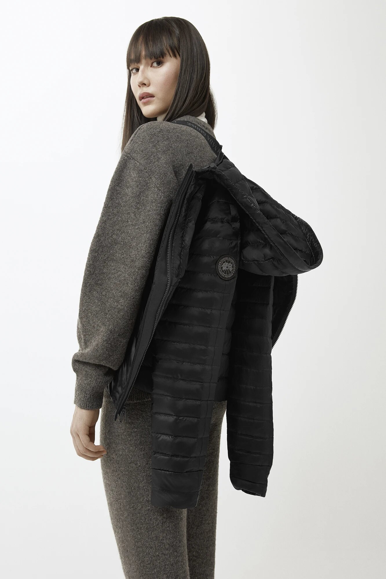  캐나다구스 / 여성 록스보로 후드 패딩 자켓 블랙 2225LB 39 61 STK - CANADA GOOSE