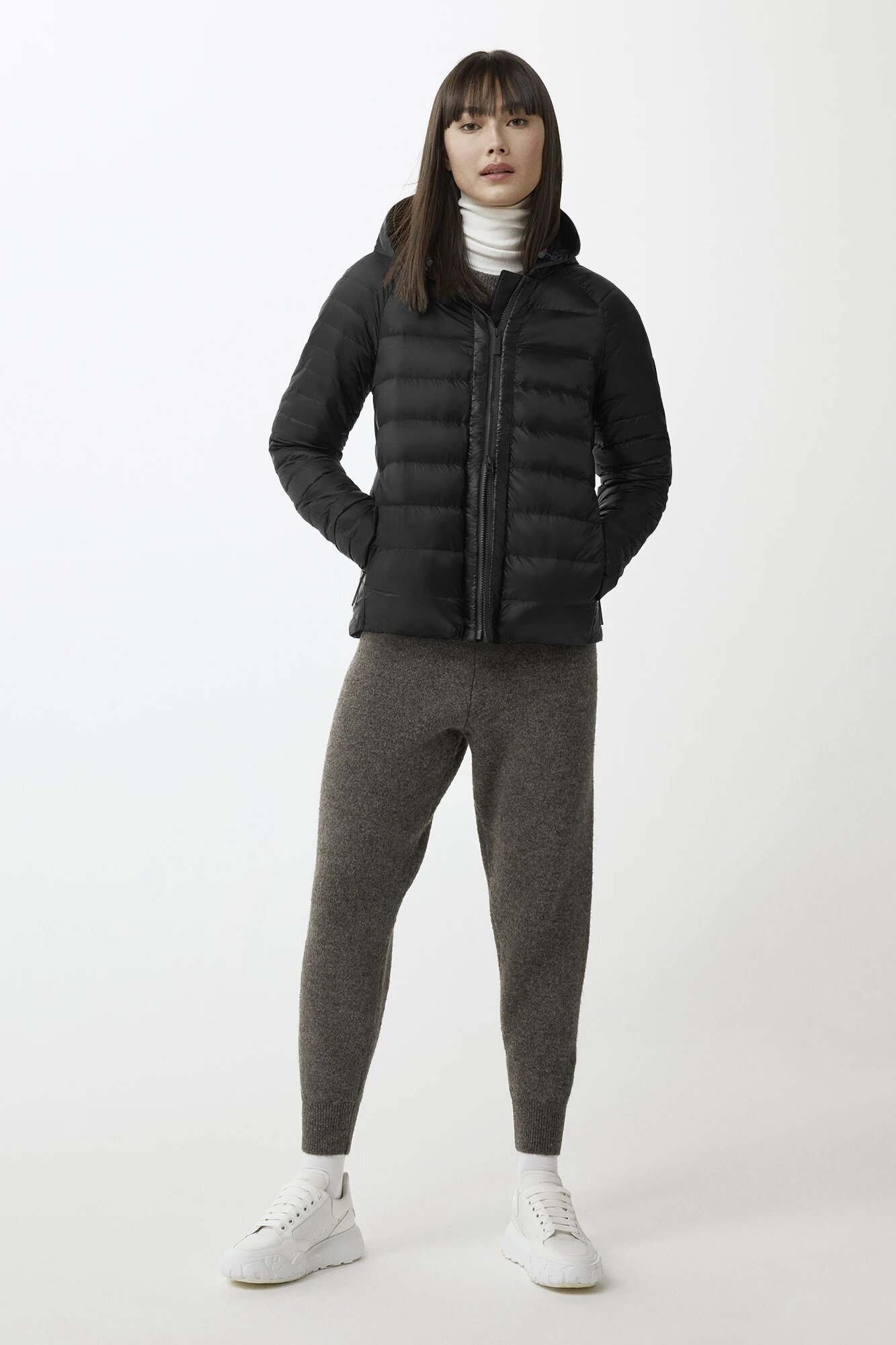  캐나다구스 / 여성 록스보로 후드 패딩 자켓 블랙 2225LB 39 61 STK - CANADA GOOSE