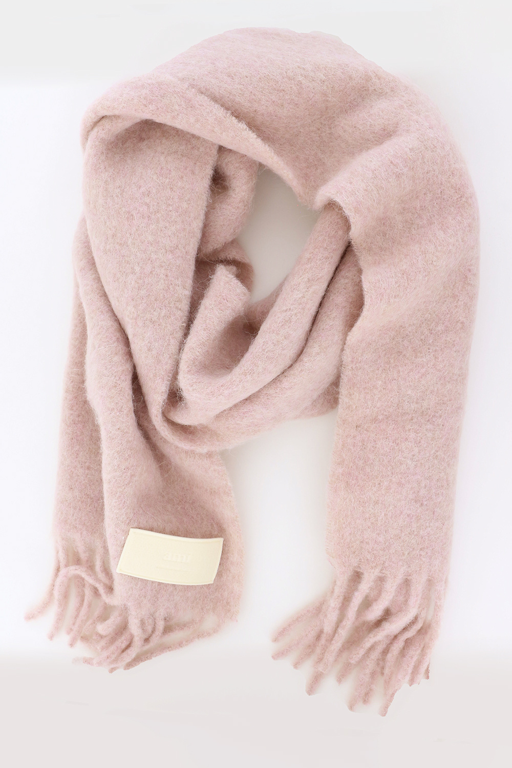 아미 / 공용 오버사이즈 울 머플러 파우더핑크 USF417 AA0003 679 STK - AMI