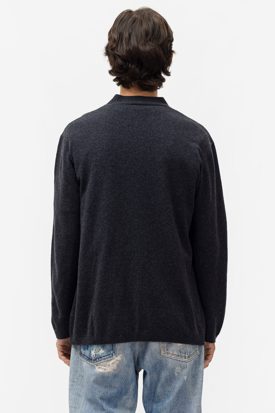  아워레가시 / 남성 울 니트 스웨터 앤트러싸이트 멜란지 M4223KCD STK - OUR LEGACY