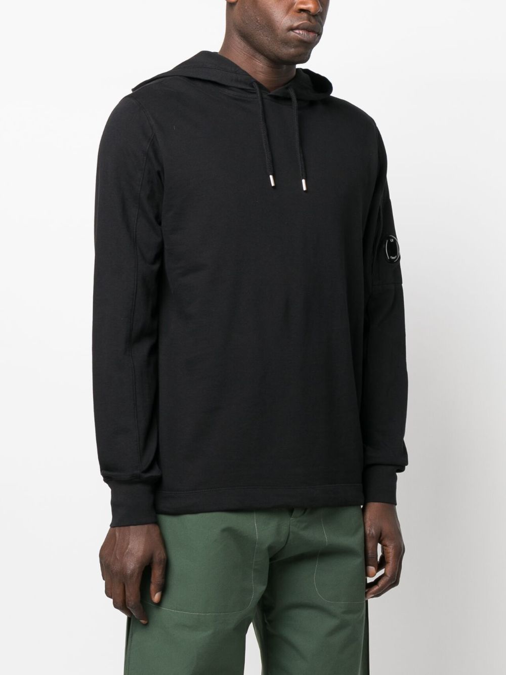CP컴퍼니 / 남성 렌즈 와펜 플리스 후디 블랙 15CMSS033A 002246G 999 STK - C.P. COMPANY