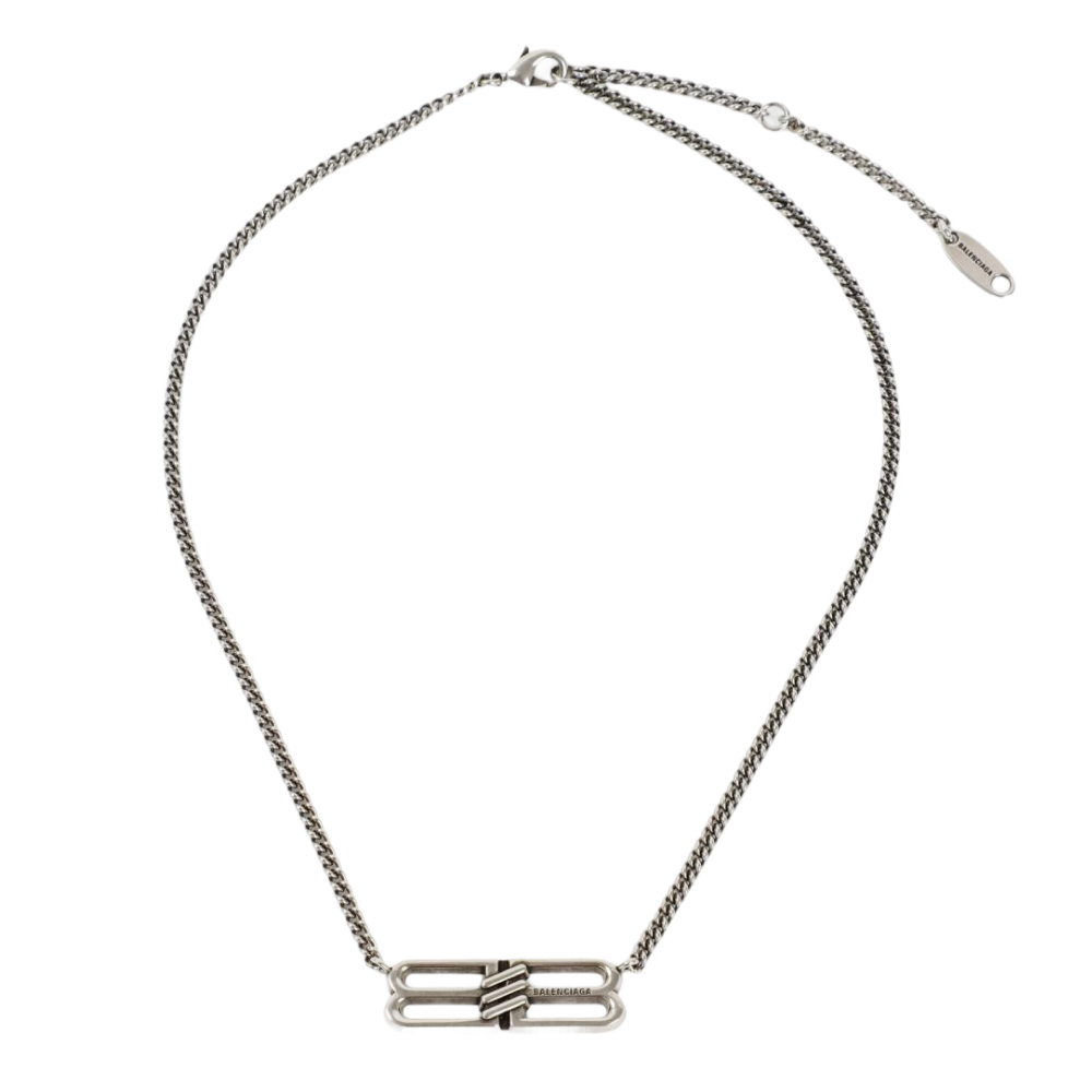 26SS 발렌시아가 / BB 아이콘 네크리스 실버 696223 TZ99I 0911 STK 