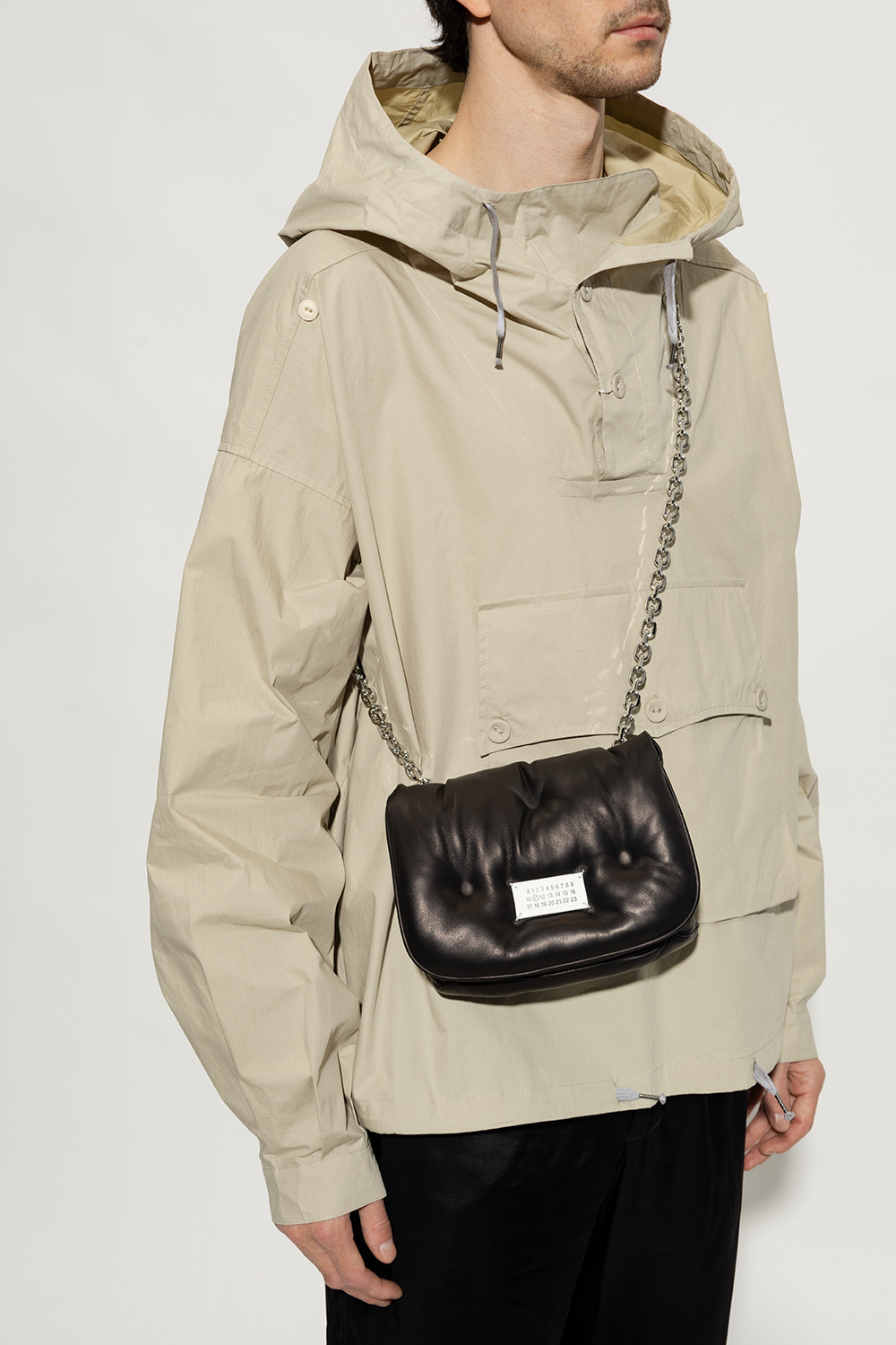 메종 마르지엘라 / 글램 슬램 스몰 플랩 숄더백 블랙 SB1WG0019 P4300 T8013 STK - MAISON MARGIELA