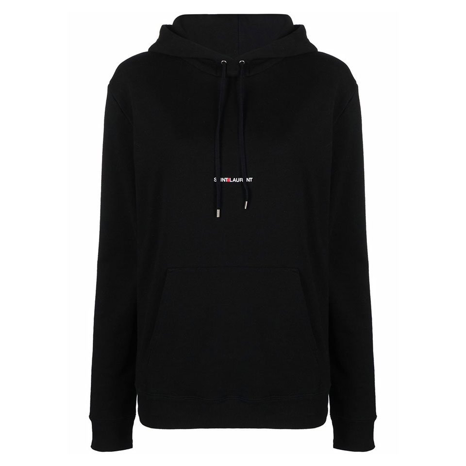 생로랑 / 여성 로고 후디 블랙 677256 YB2EZ 1035 STK