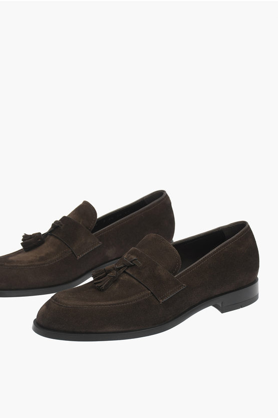  에르메네질도제냐/ 남성 스웨이드 로퍼 A5061X LHSOY TDM BPG - ERMENEGILDO ZEGNA