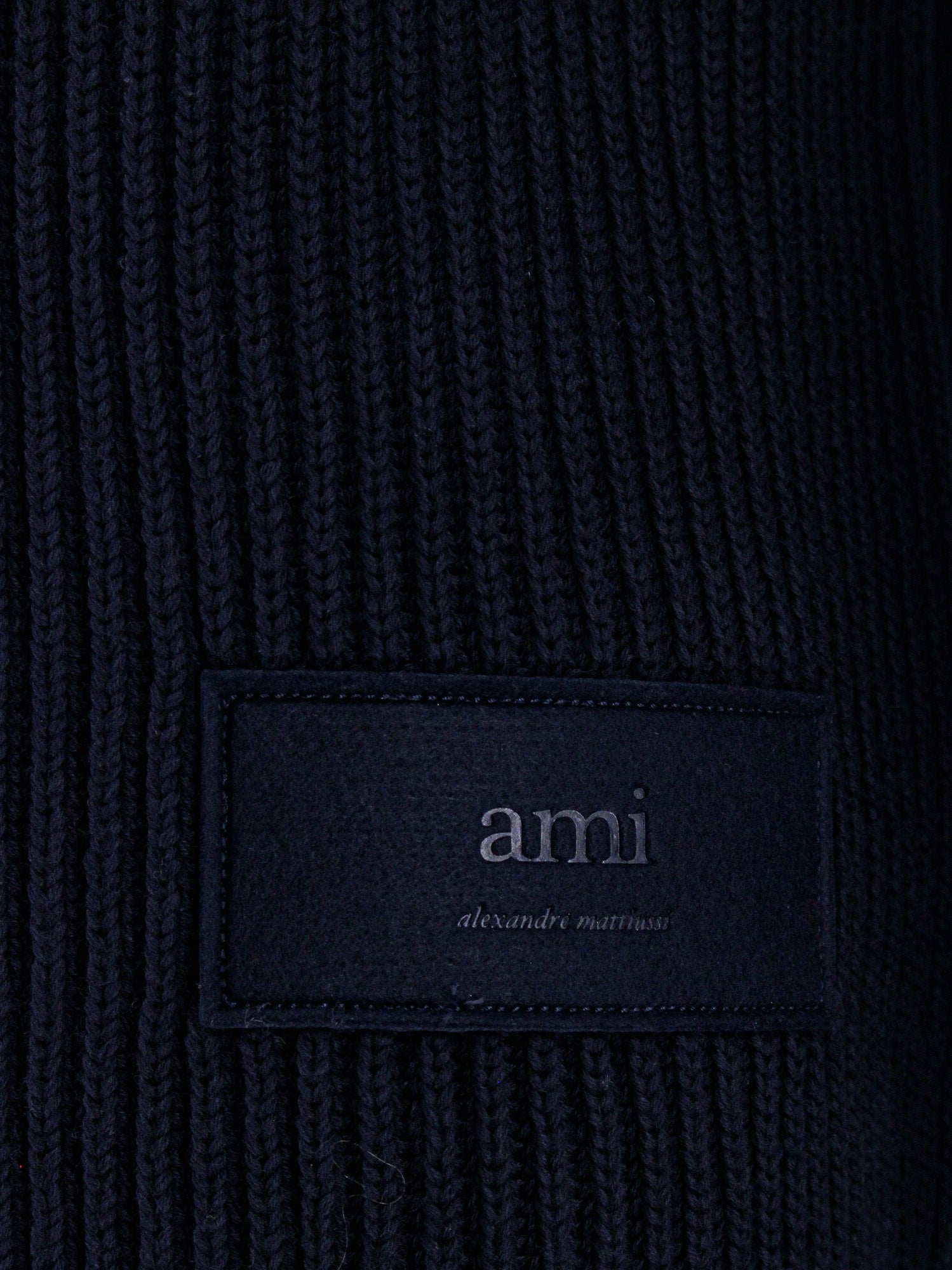 아미 / 남성 패치 크루넥 니트 네이비 HKS024 KN0031 430 STK - AMI