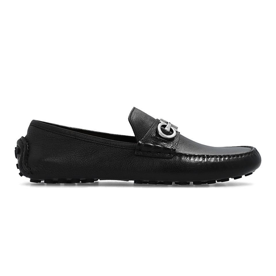 살바토레페라가모 / 남성 간치니 오너먼트 드라이빙 슈즈 블랙 020983 758351 STK