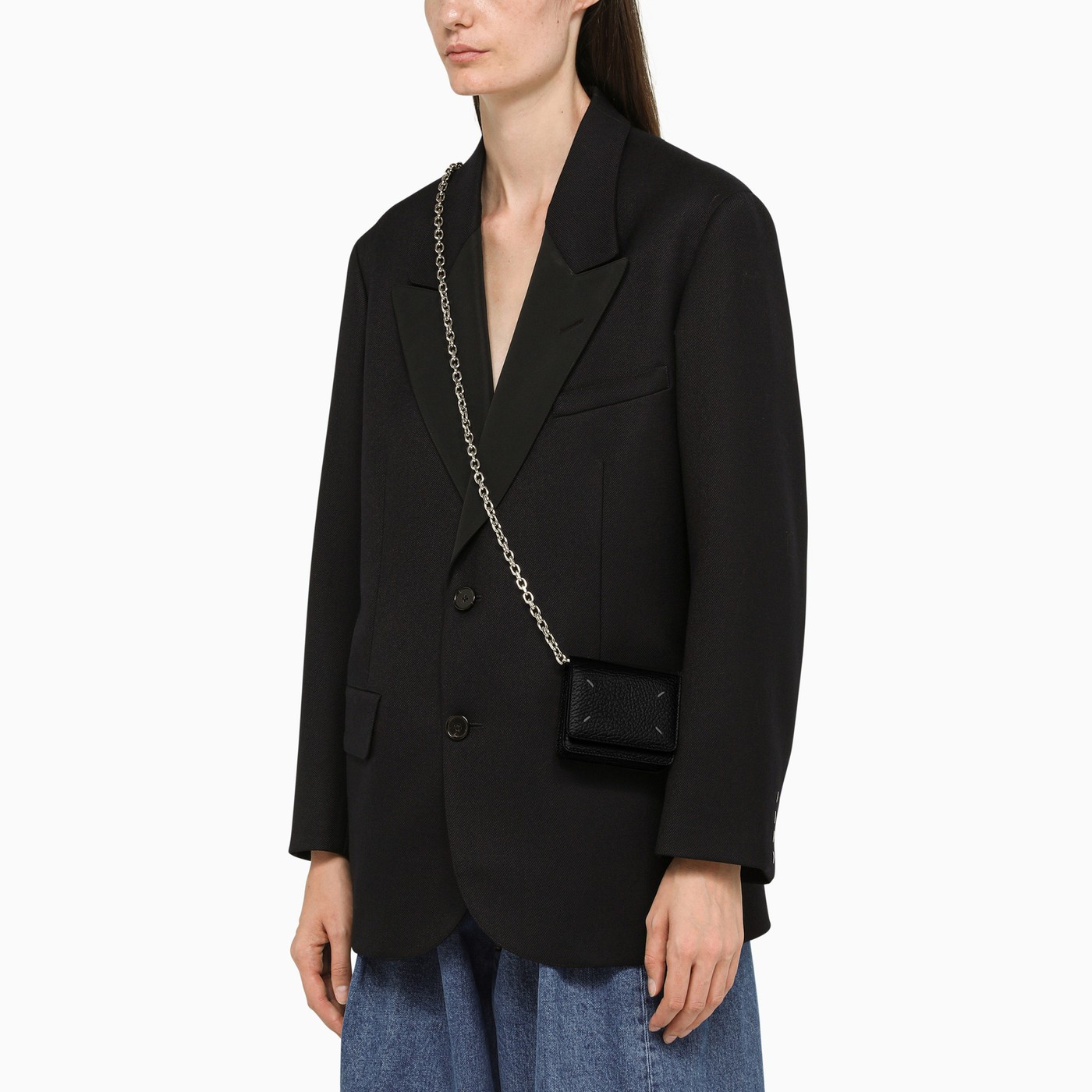 메종 마르지엘라 / 스몰 체인 월렛 블랙 SA3UI0009 P4455 T8013 STK - MAISON MARGIELA