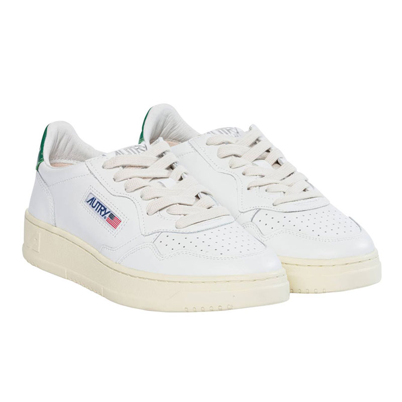 오트리 / 여성 메달리스트 스니커즈 화이트 그린 AULW LL20 STK - AUTRY