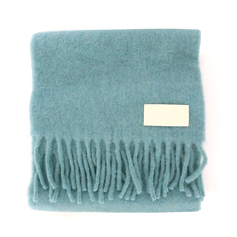 아미 / 공용 오버사이즈 울 머플러 아쿠아마린 USF417 AA0003 468 STK - AMI