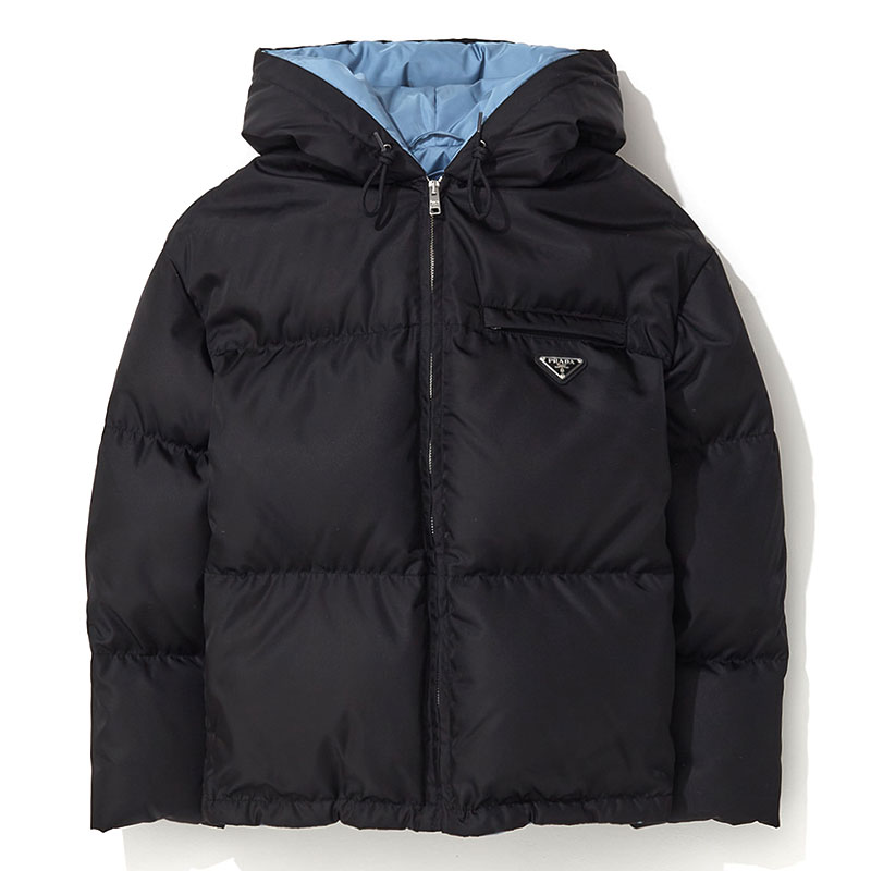 프라다 / 여성 개버딘 후드 리나일론 쇼트 다운 자켓 블랙 29B408 11C9 F0002S 222 STK