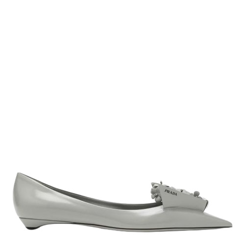  프라다 / 여성 플라워 발레리나 플랫 슈즈 1F291NA015055 Grey BPG