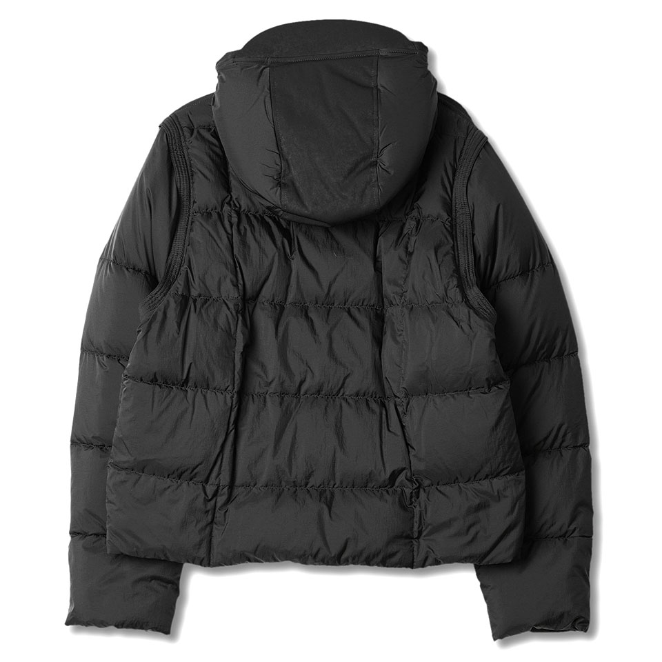  텐씨 / 남성 허리케인 디테쳐블 다운 재킷 블랙 23CTCUC03039 006048 999 STK - TEN C